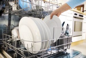 Check and clean dishwasher parts such as the sprayer arm, filter, and gasket.