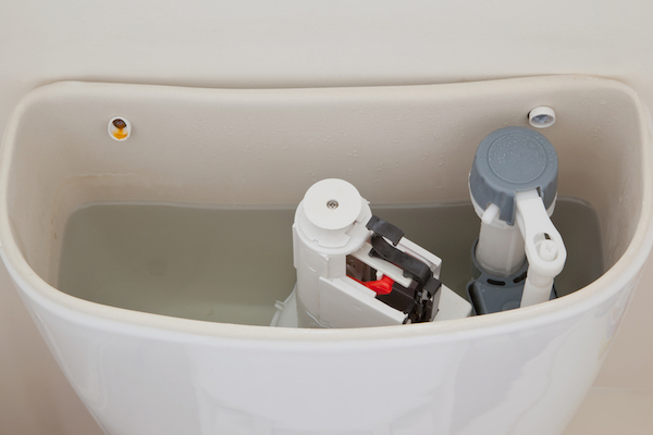 open toilet tank