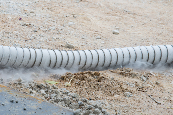 gas leaking from tube