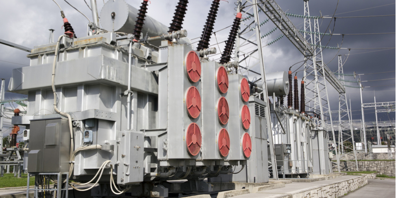 electrical transmission substation transformer
