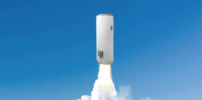 Exploding water heater