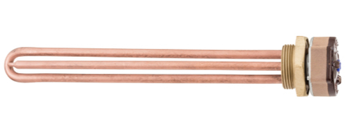 An electric heating element from an electric water heater.