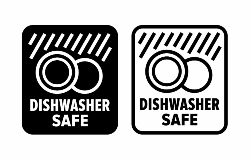 The dishwasher safe symbol seen on many products.